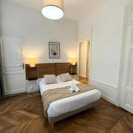 Herriot 2 - Bedroom - Bellecour Apartmán Lyon